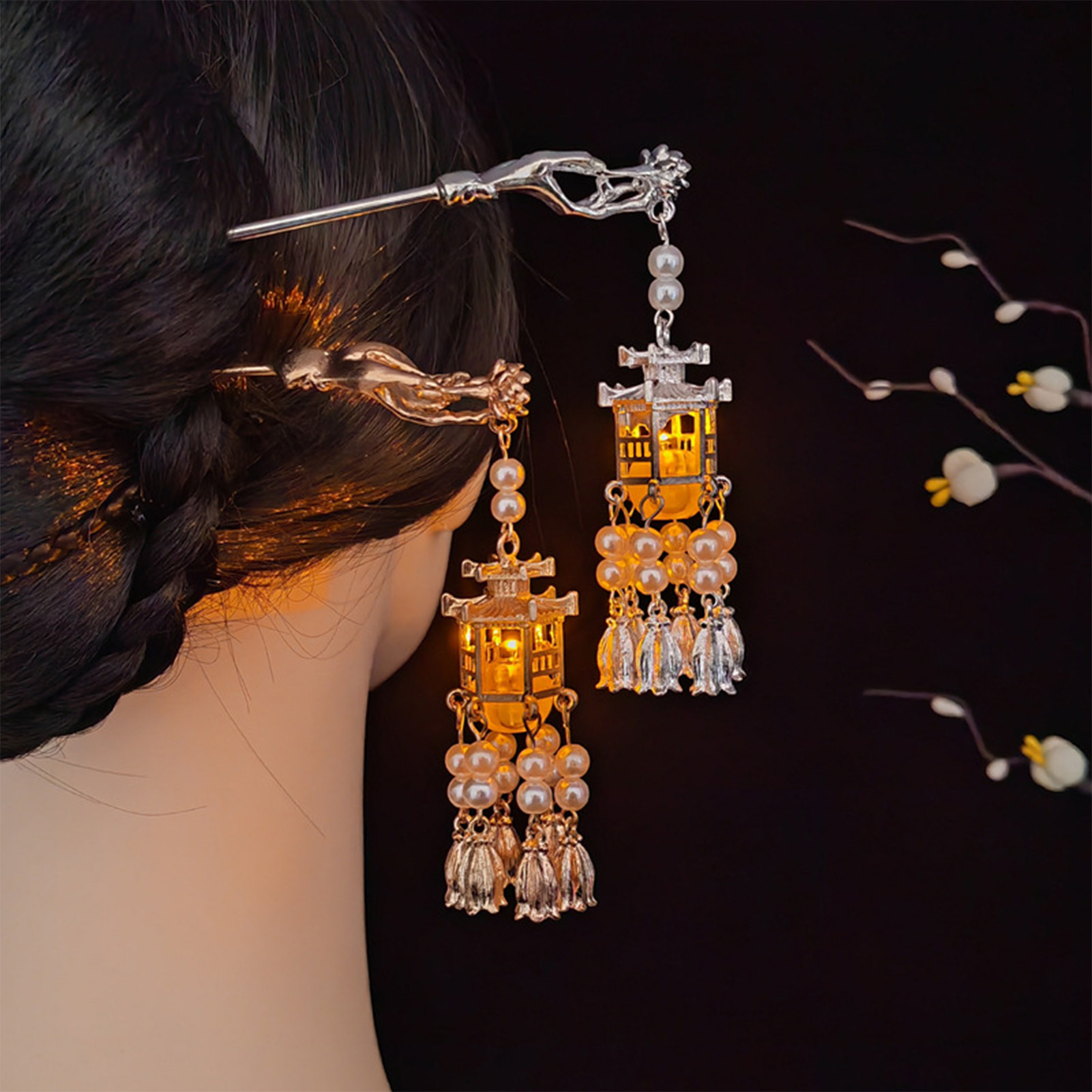 Hanbok Hair Pin - Retro Chinese Style Hair Sticks Forks