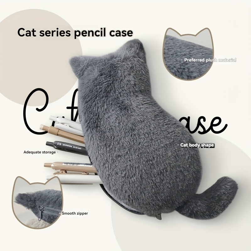 Cute Plush Cat Pencil Cases, K - Korean Skincare Routine review and price