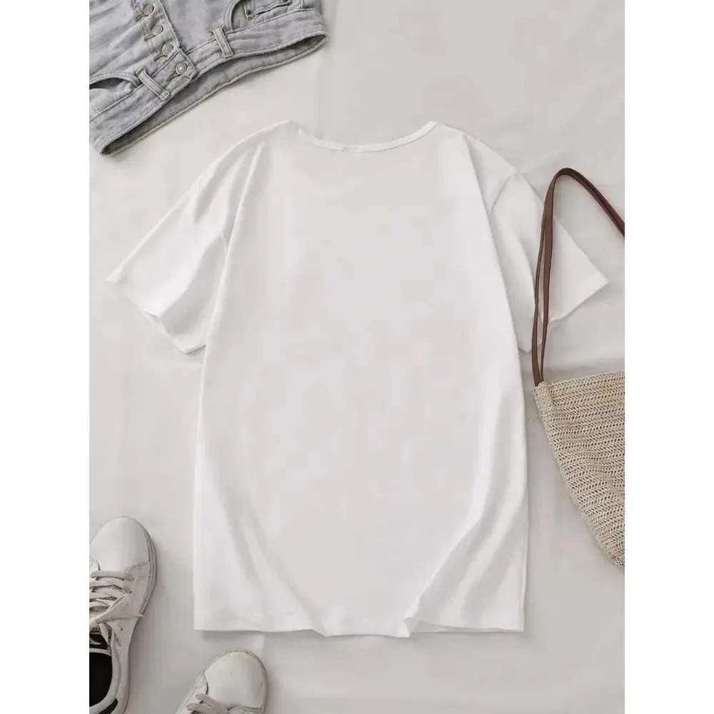 Men Women T-shirt with A Illus - Korean Men Lifestyle review and price