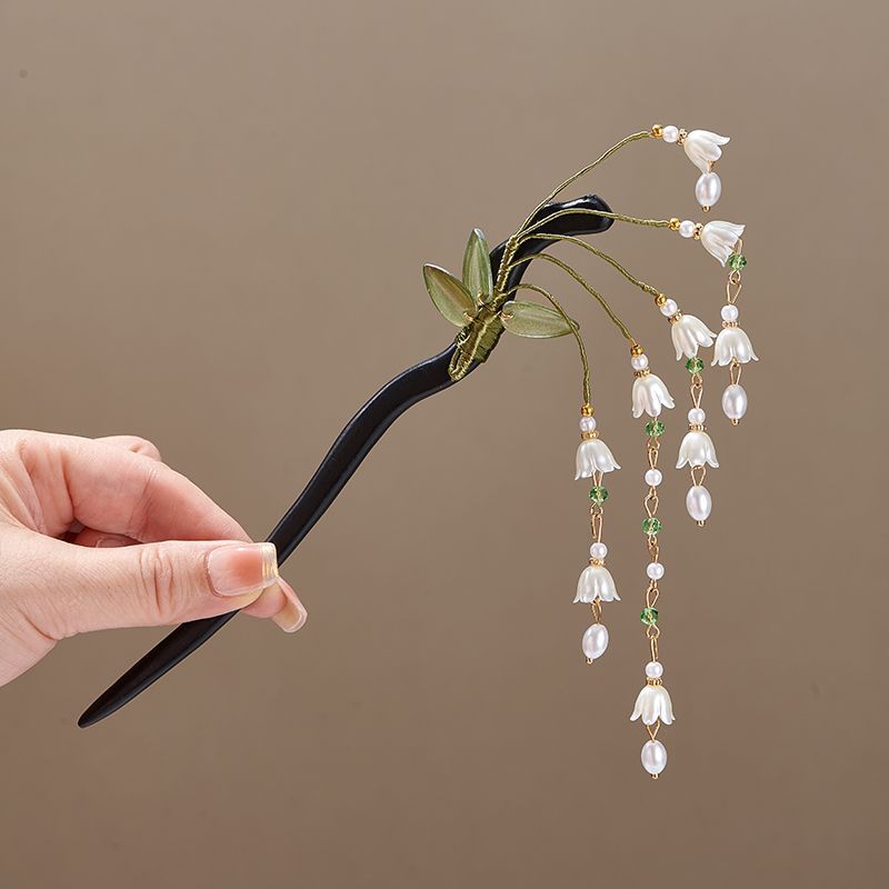 Wooden Flower Hairpin Vintage  - Hanbok Hair Pin review and price
