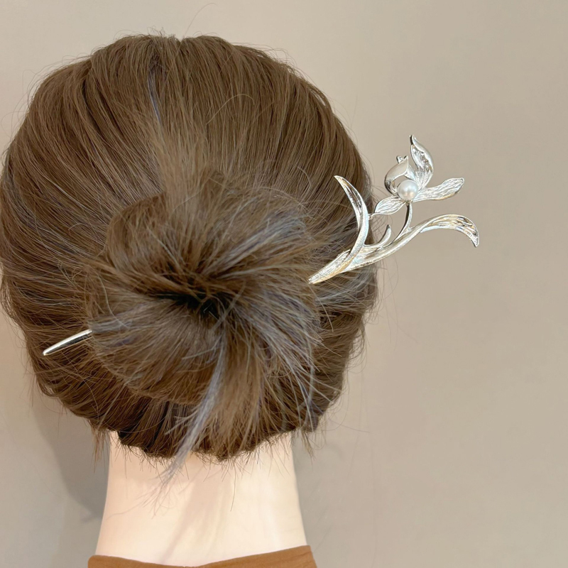 New Chinese Style Silver Orchi - Hanbok Hair Pin review and price